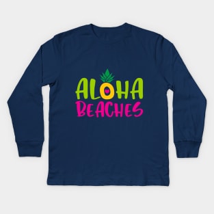 Aloha Beaches Kids Long Sleeve T-Shirt